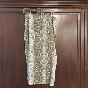 DVF snakeskin skirt